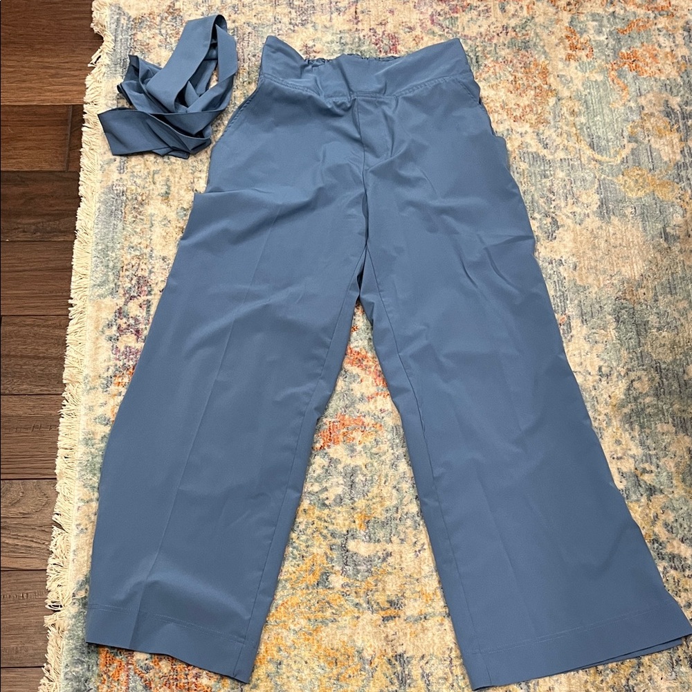Soybu Women's Blue Wide-Leg Pants